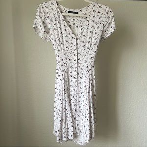 Abercrombie & Fitch Floral Button Up V Neck Dress Size XSmall